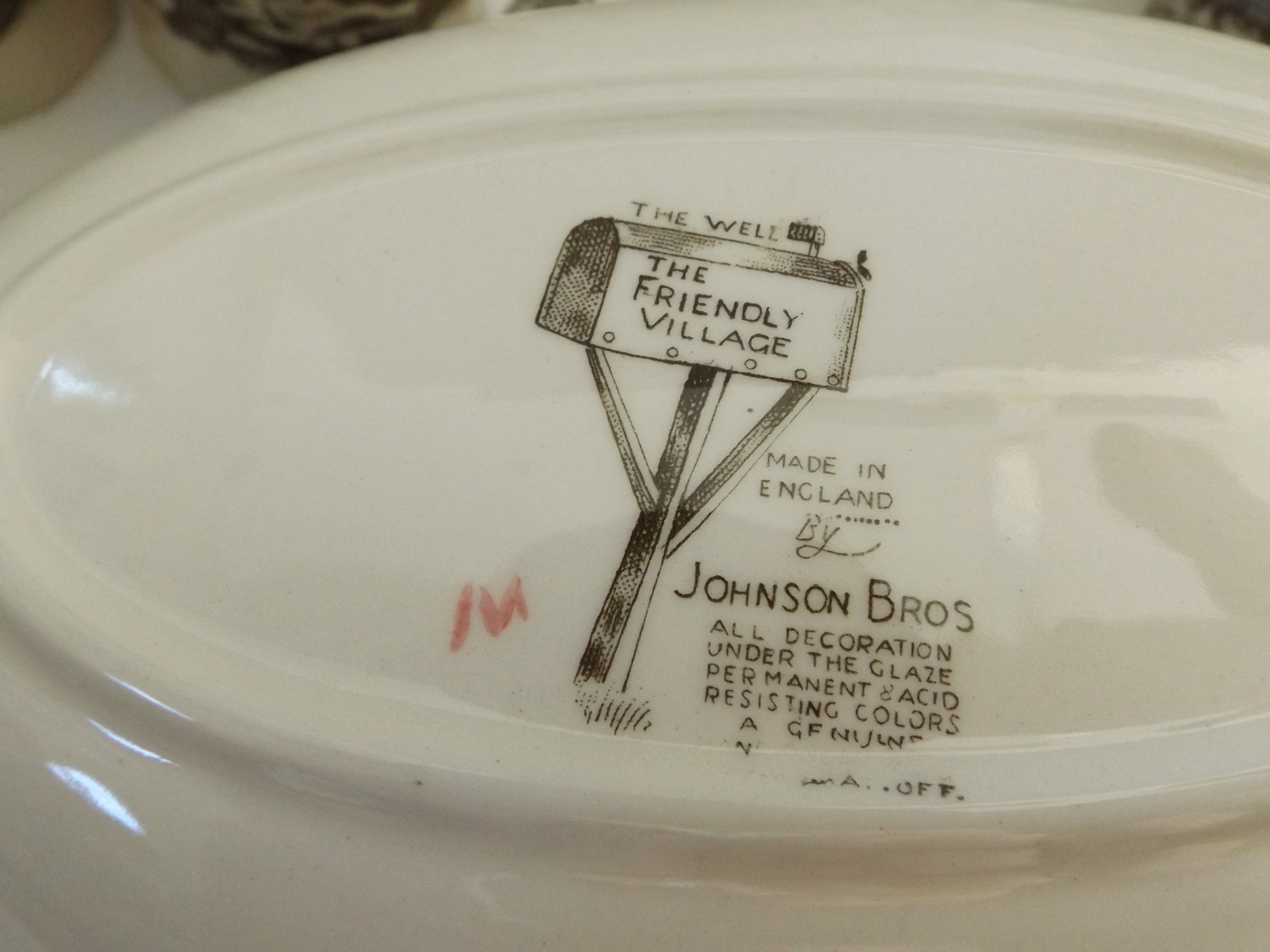English Johnson Brothers 'Friendly Village' China Set