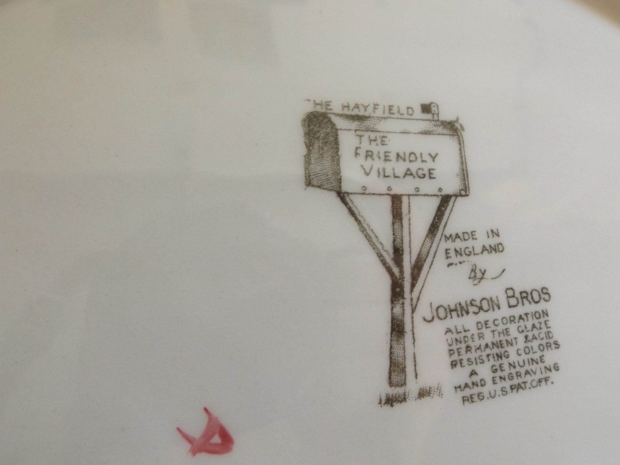 English Johnson Brothers 'Friendly Village' China Set