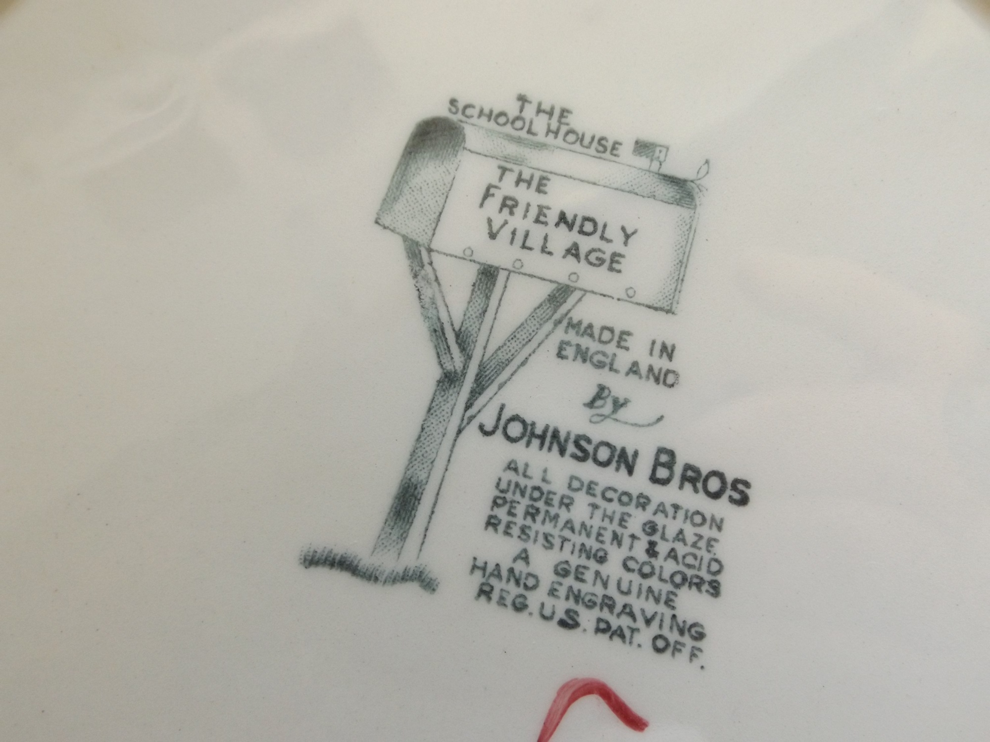 English Johnson Brothers 'Friendly Village' China Set