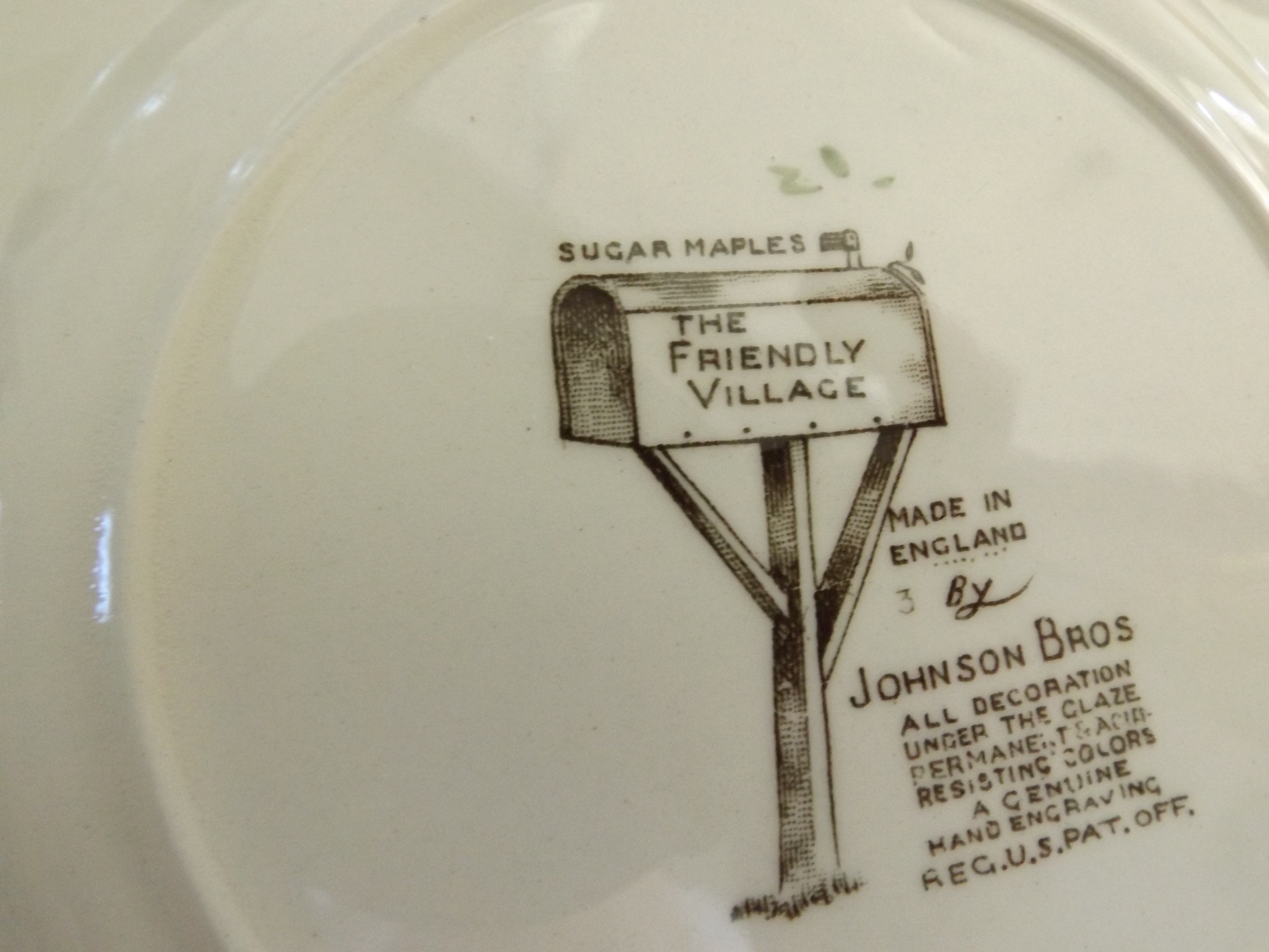 English Johnson Brothers 'Friendly Village' China Set