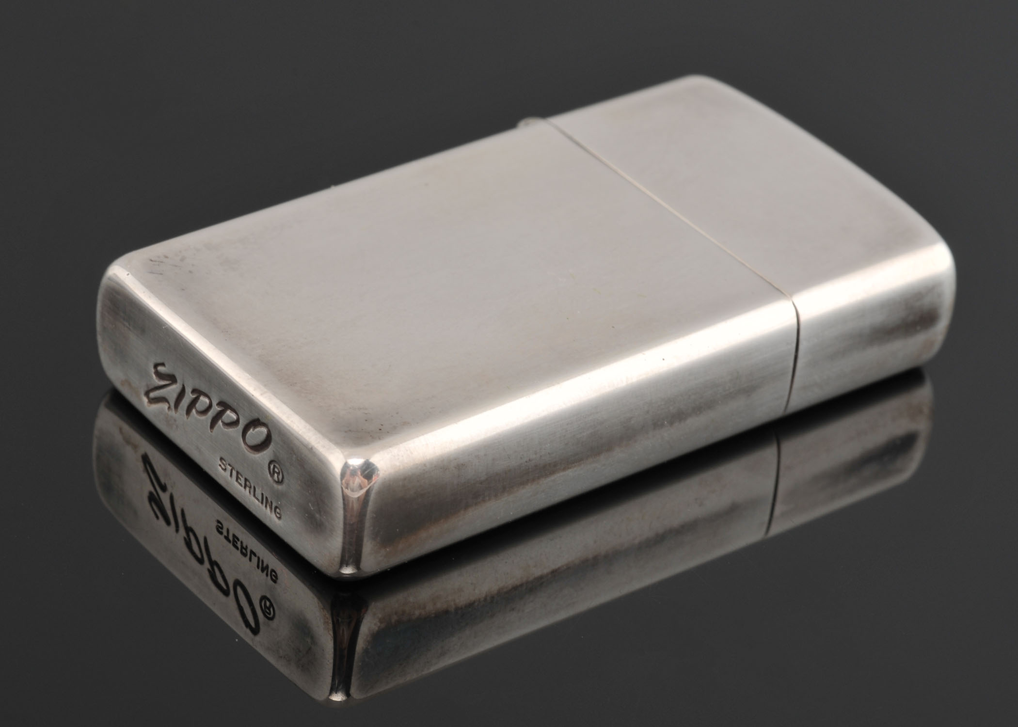Vintage Sterling Silver Zippo Lighter 