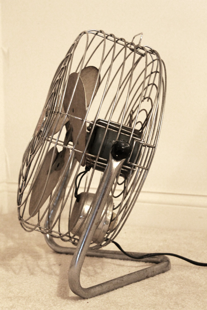 Vintage Industrial Metal Patton Air Circulator Floor Fan