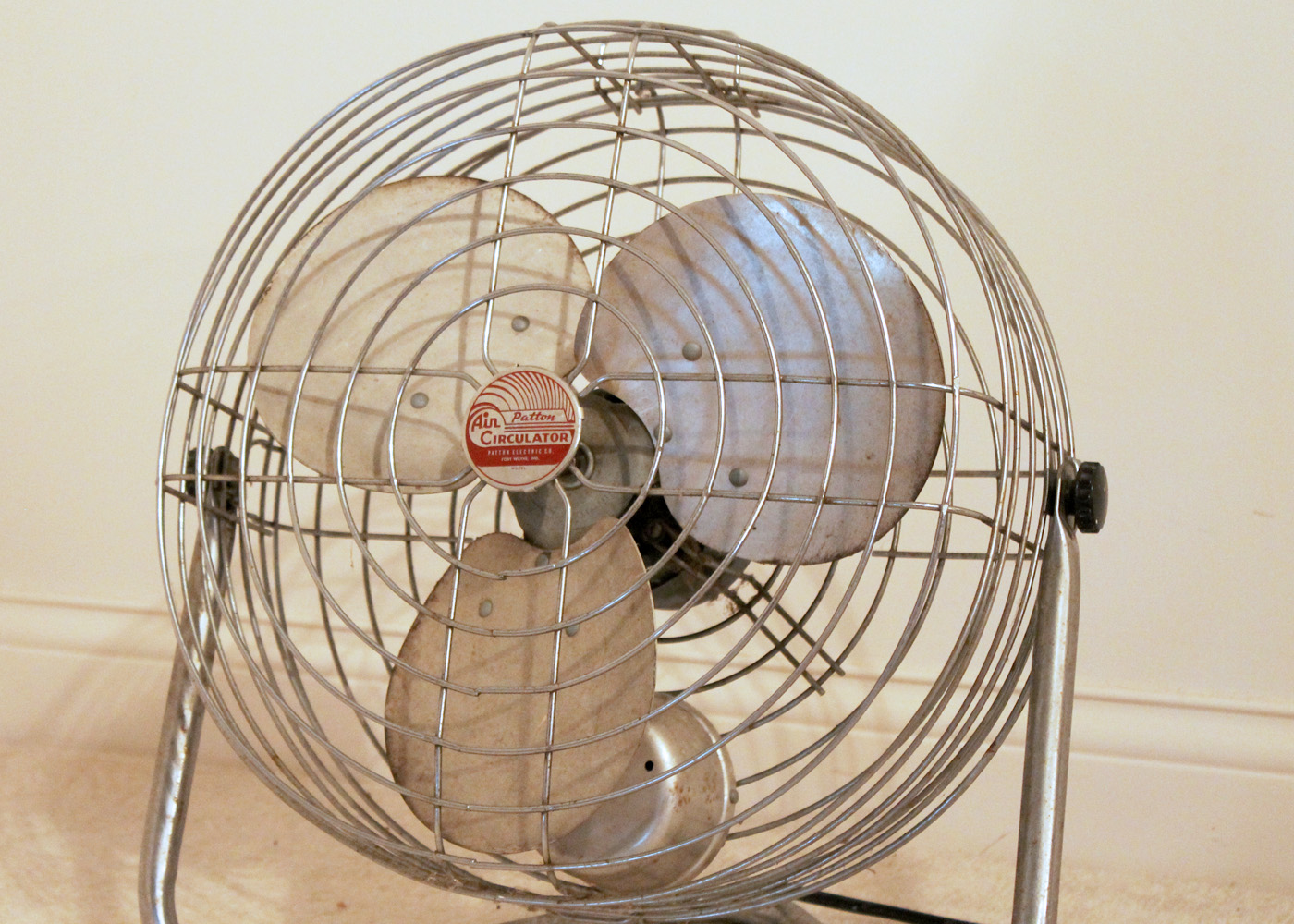 Vintage Industrial Metal Patton Air Circulator Floor Fan