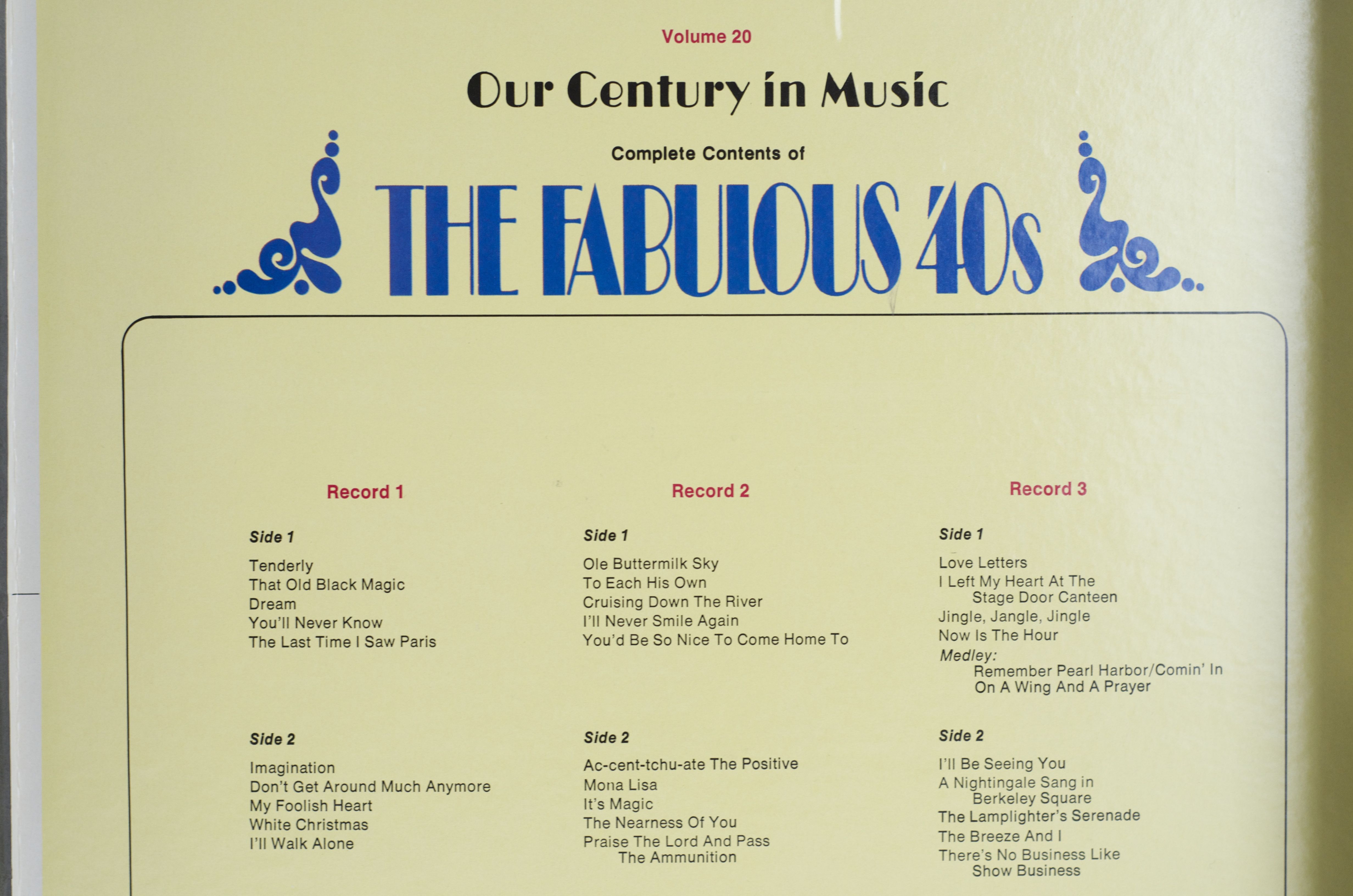 Longines Symphonette Society "Our Century in Music" Collection