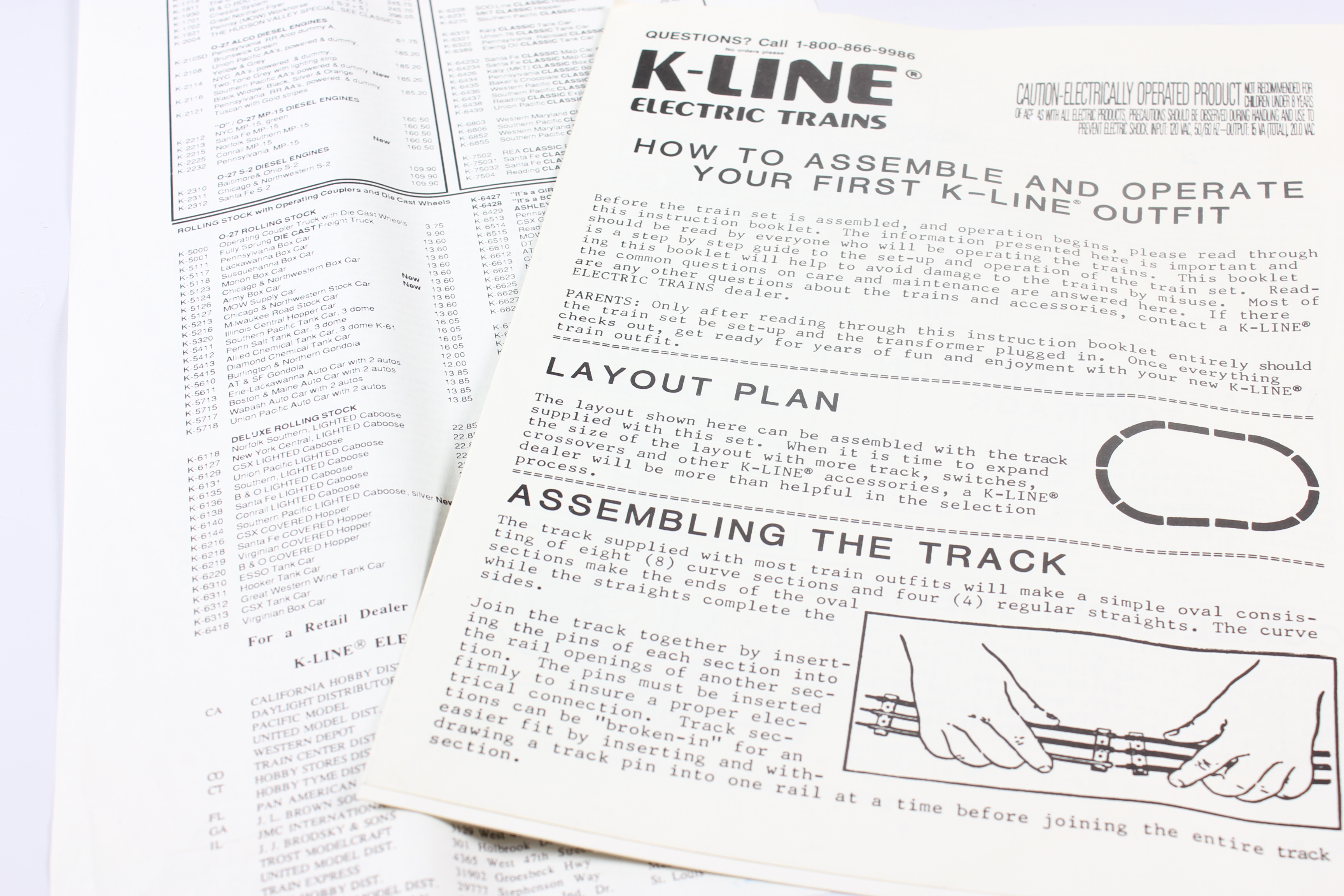 1990 Limited Edition Proctor & Gamble K-Line Electric Train Set 