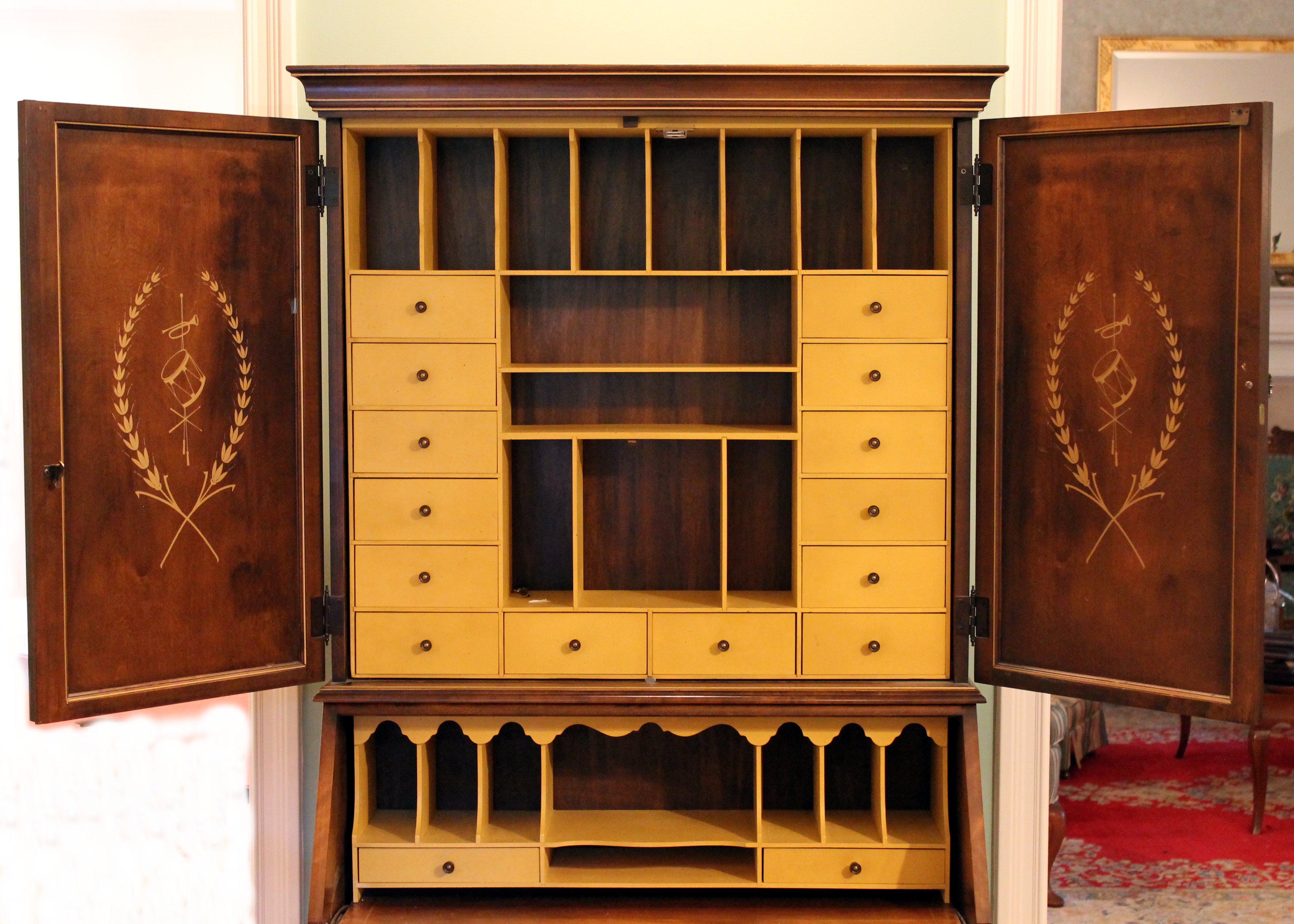 Jasper Cabinet Co. Secretary Desk with Hutch