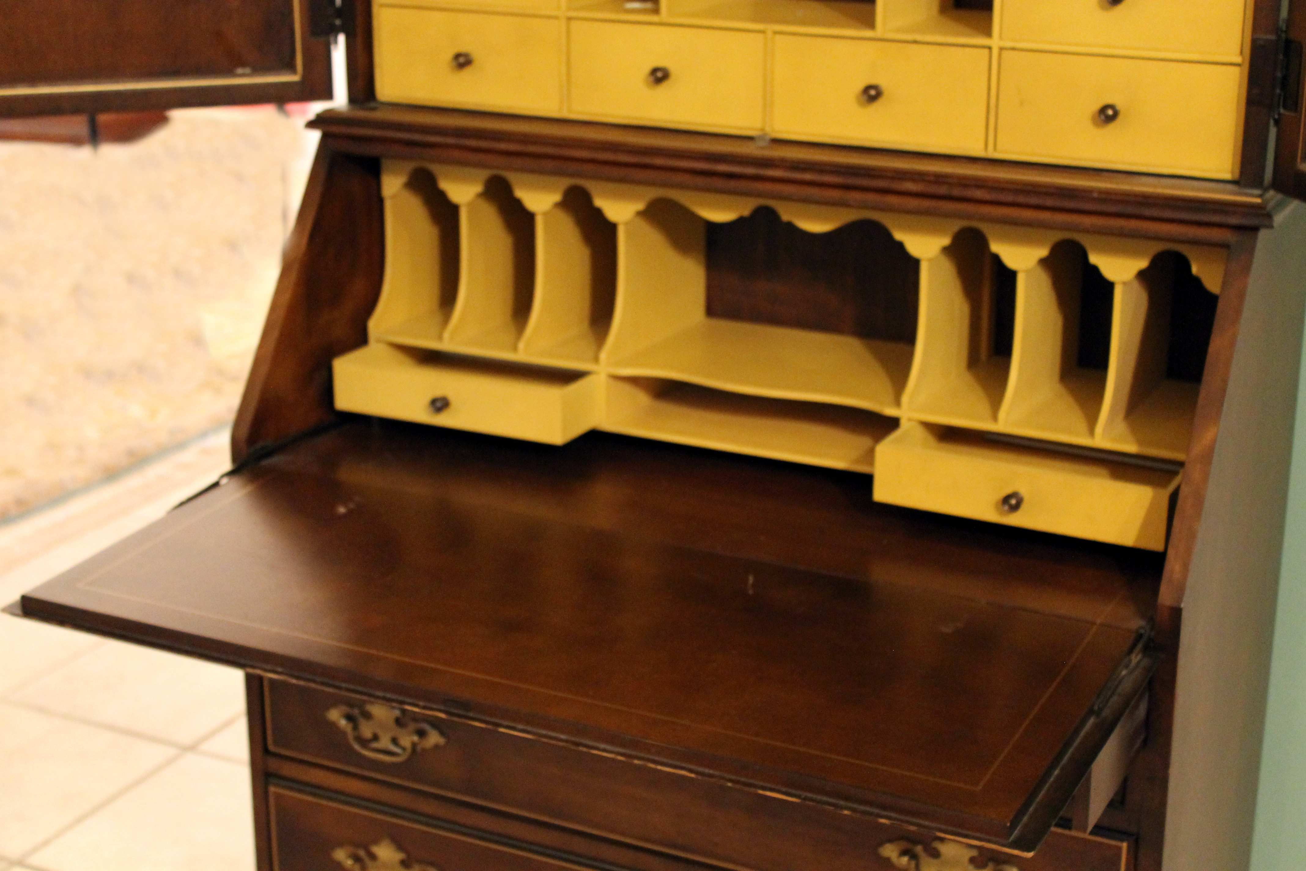 Jasper Cabinet Co. Secretary Desk with Hutch