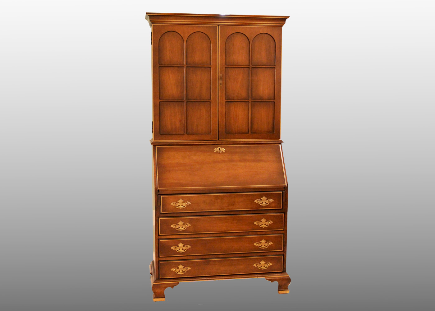Jasper Cabinet Co. Secretary Desk with Hutch