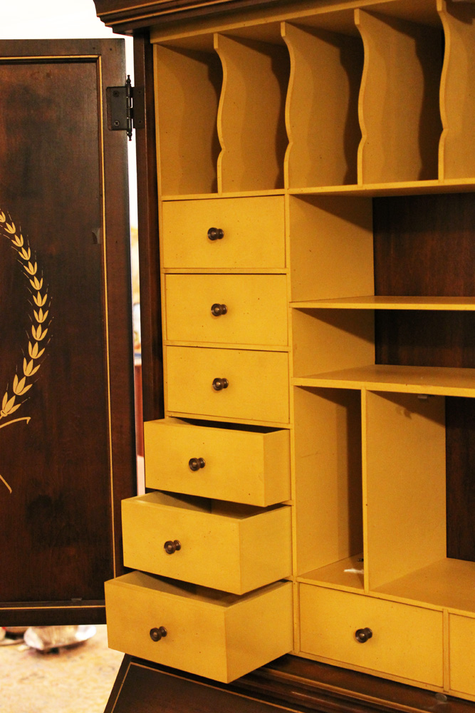 Jasper Cabinet Co. Secretary Desk with Hutch