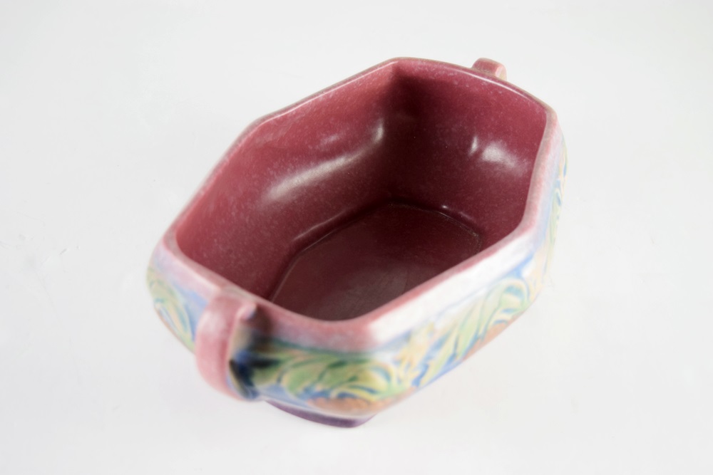 A Roseville "Beneda" Planter in Deep Pink Glaze, Circa 1932