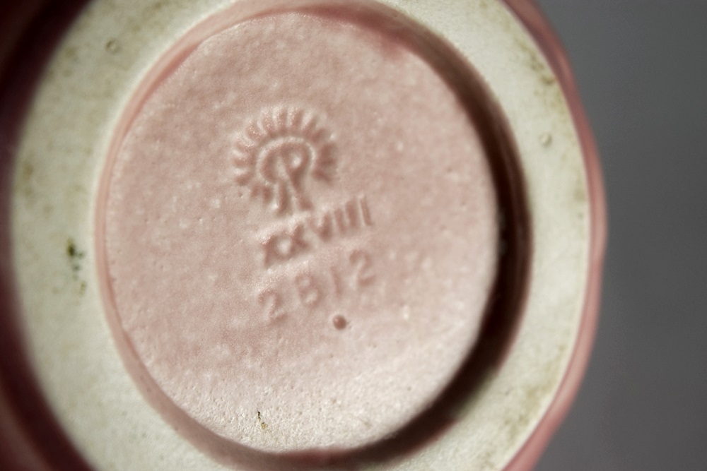 A Rookwood Vase, 1928, In Dusty Pink Matte Glaze with Lobed Sides