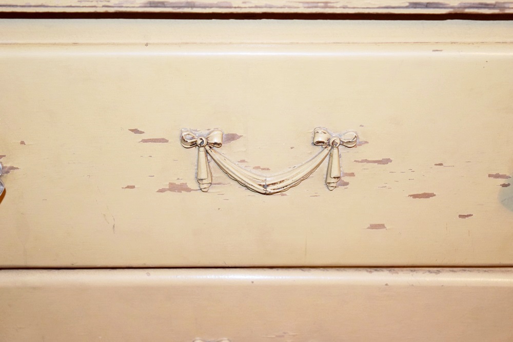 A Delightful Vintage Lingerie Chest of Drawers with Glass Knobs