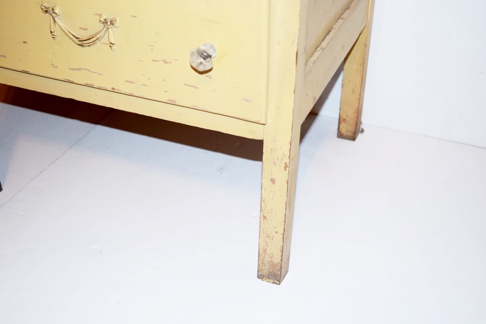 A Delightful Vintage Lingerie Chest of Drawers with Glass Knobs