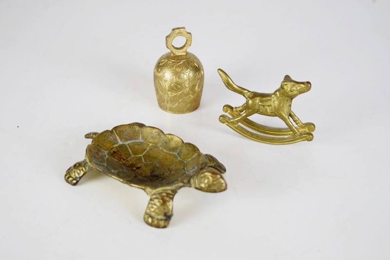 Brass and Copper Items to Include Two Small Lamps