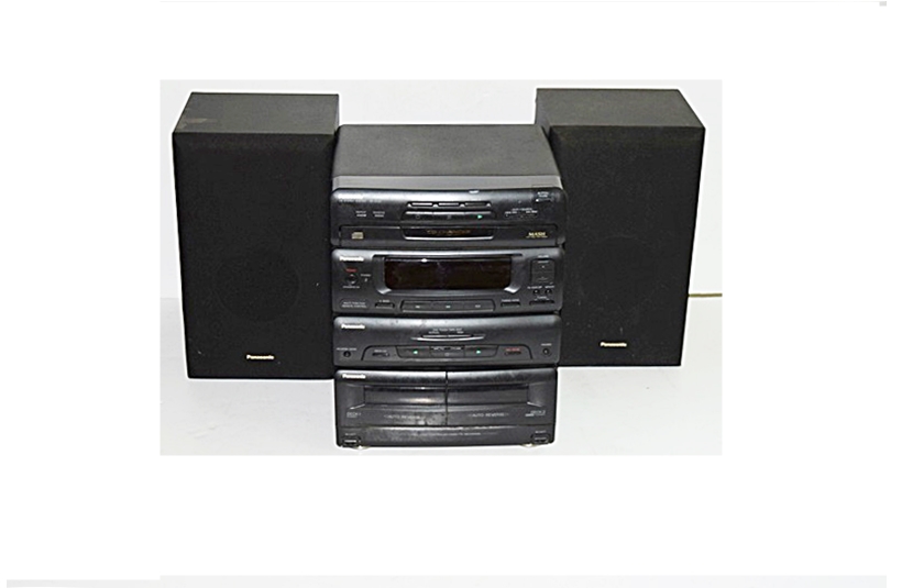 Panasonic Stereo/CD/Radio/Tape Deck and Two Speakers