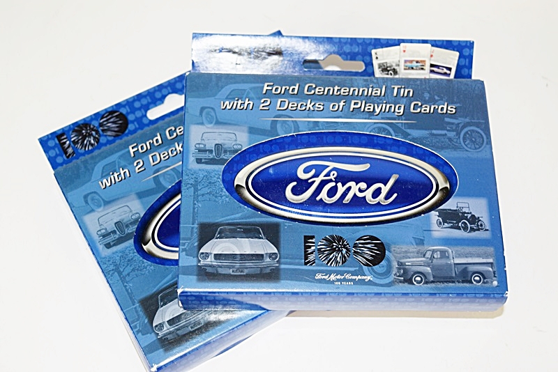 Two Boxes Filled with Ford Novelties