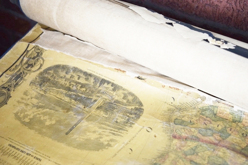 Two 1860s Wall Maps of U.S. and Butler Co. Ohio