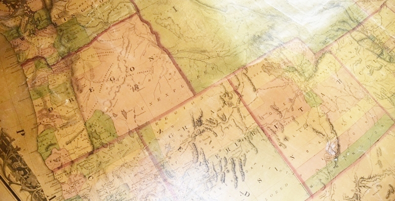 Two 1860s Wall Maps of U.S. and Butler Co. Ohio