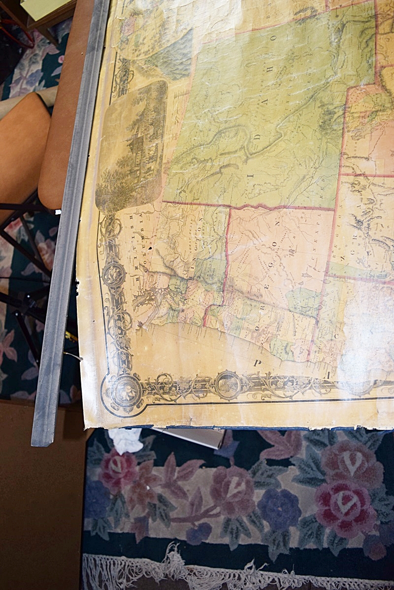 Two 1860s Wall Maps of U.S. and Butler Co. Ohio