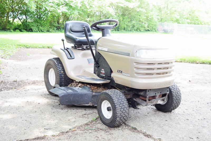 A Craftsman LTX 1000 Riding Mower