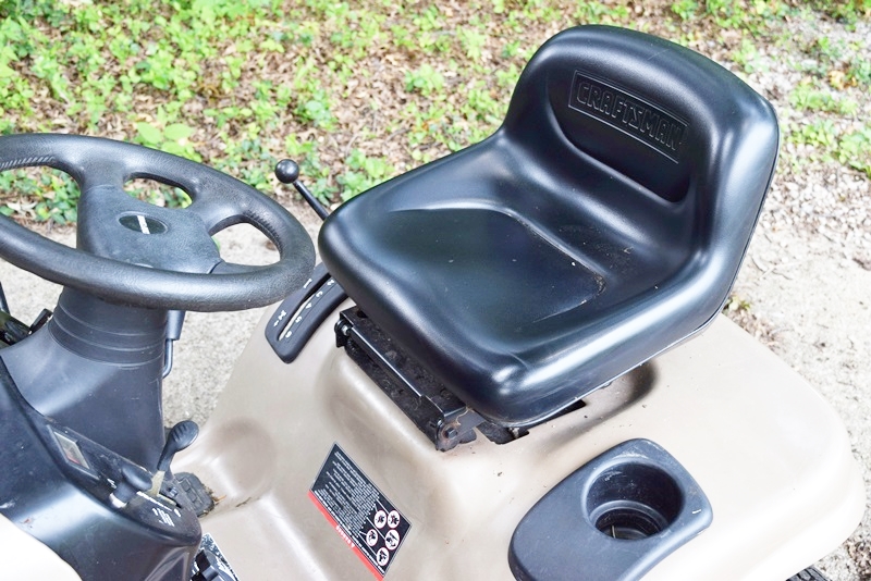 A Craftsman LTX 1000 Riding Mower