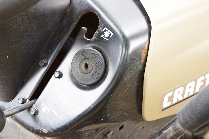 A Craftsman LTX 1000 Riding Mower