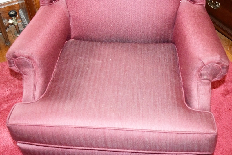 Queen Anne Style Wingback Armchair