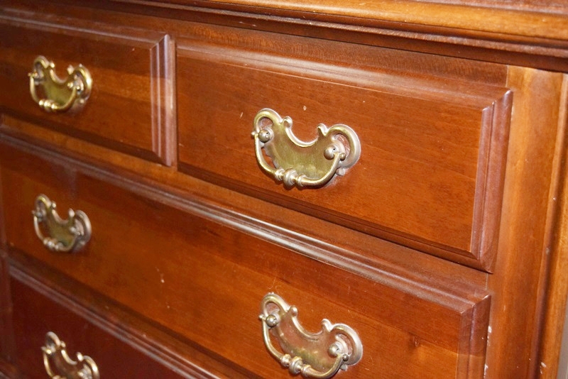 Traditionally Styled Dresser and Chest in a Cherry Finish