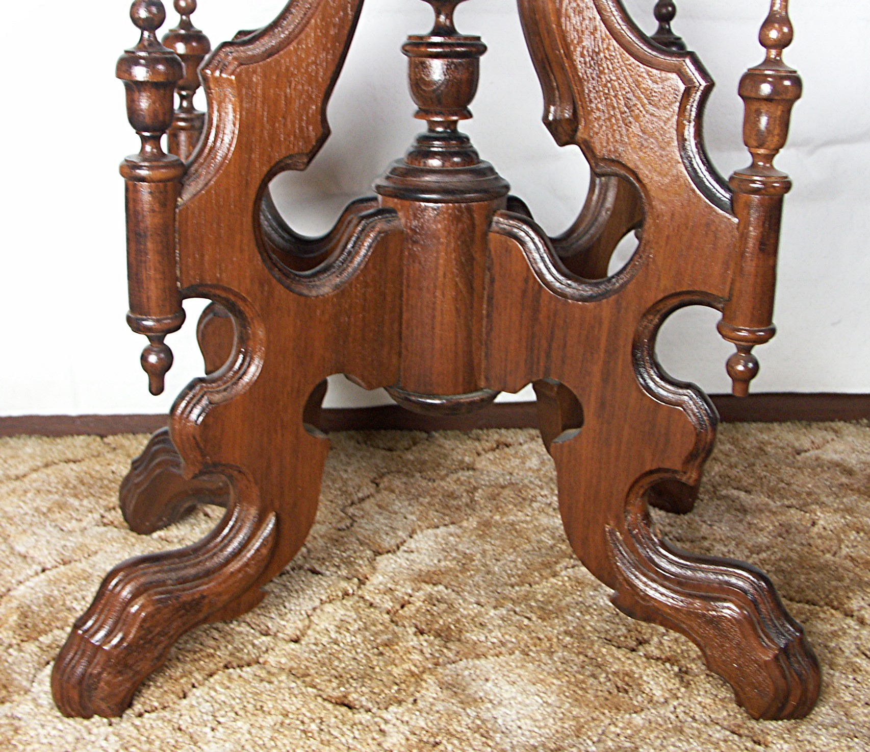 Antique Victorian Marble Top Parlor Table