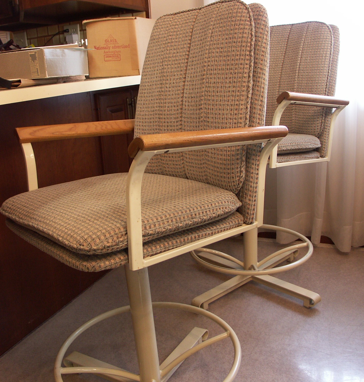 Pair of Vintage Swivel Stools