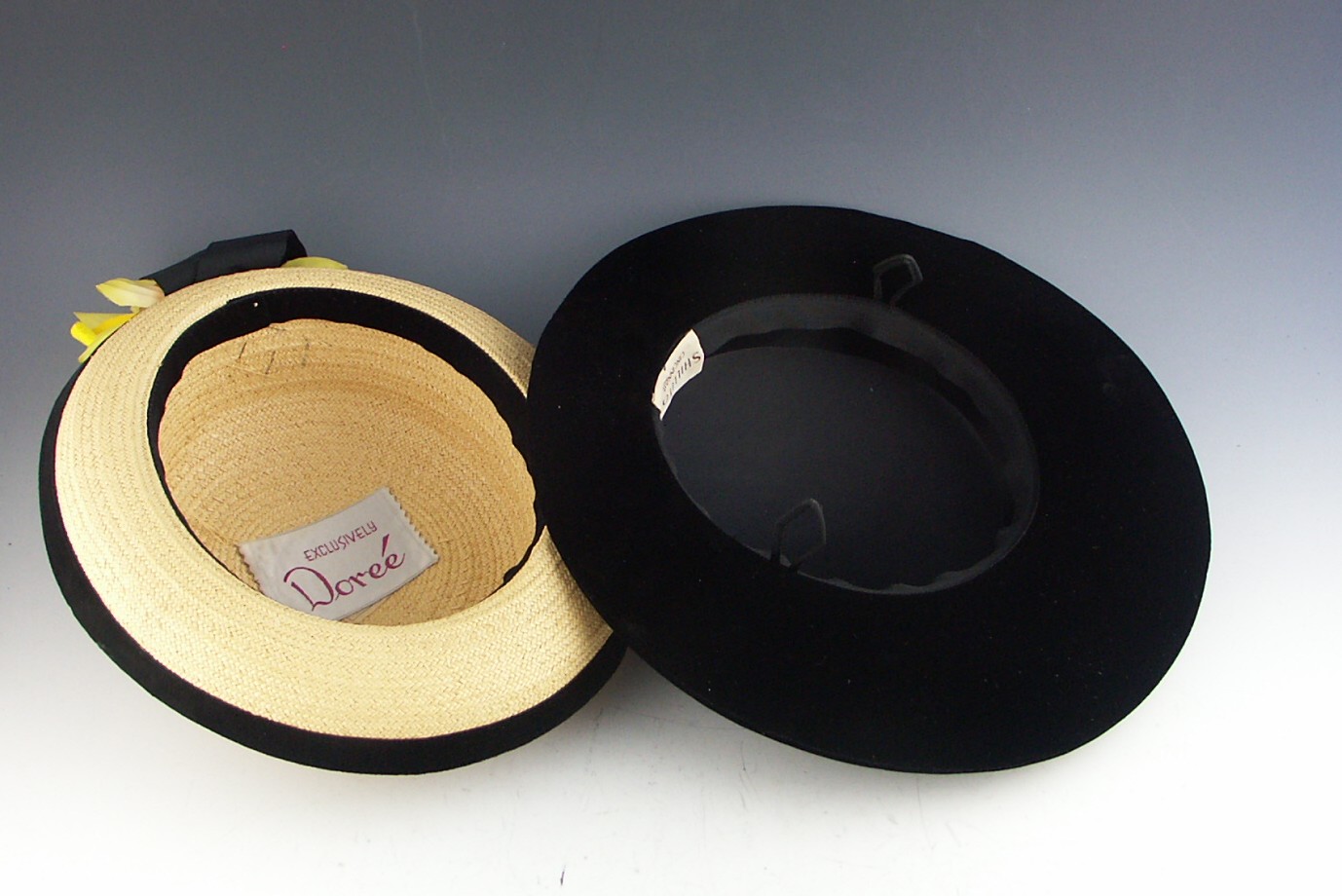 Two Women's Vintage Dress Hats