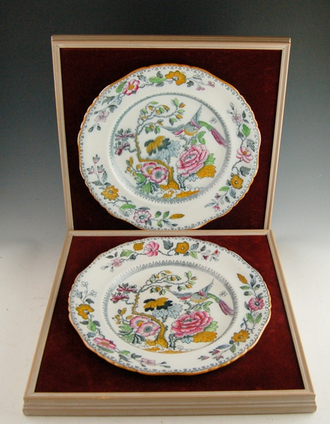 Two Framed China Plates