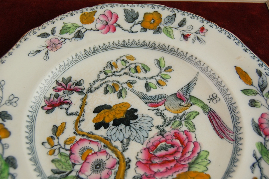 Two Framed China Plates