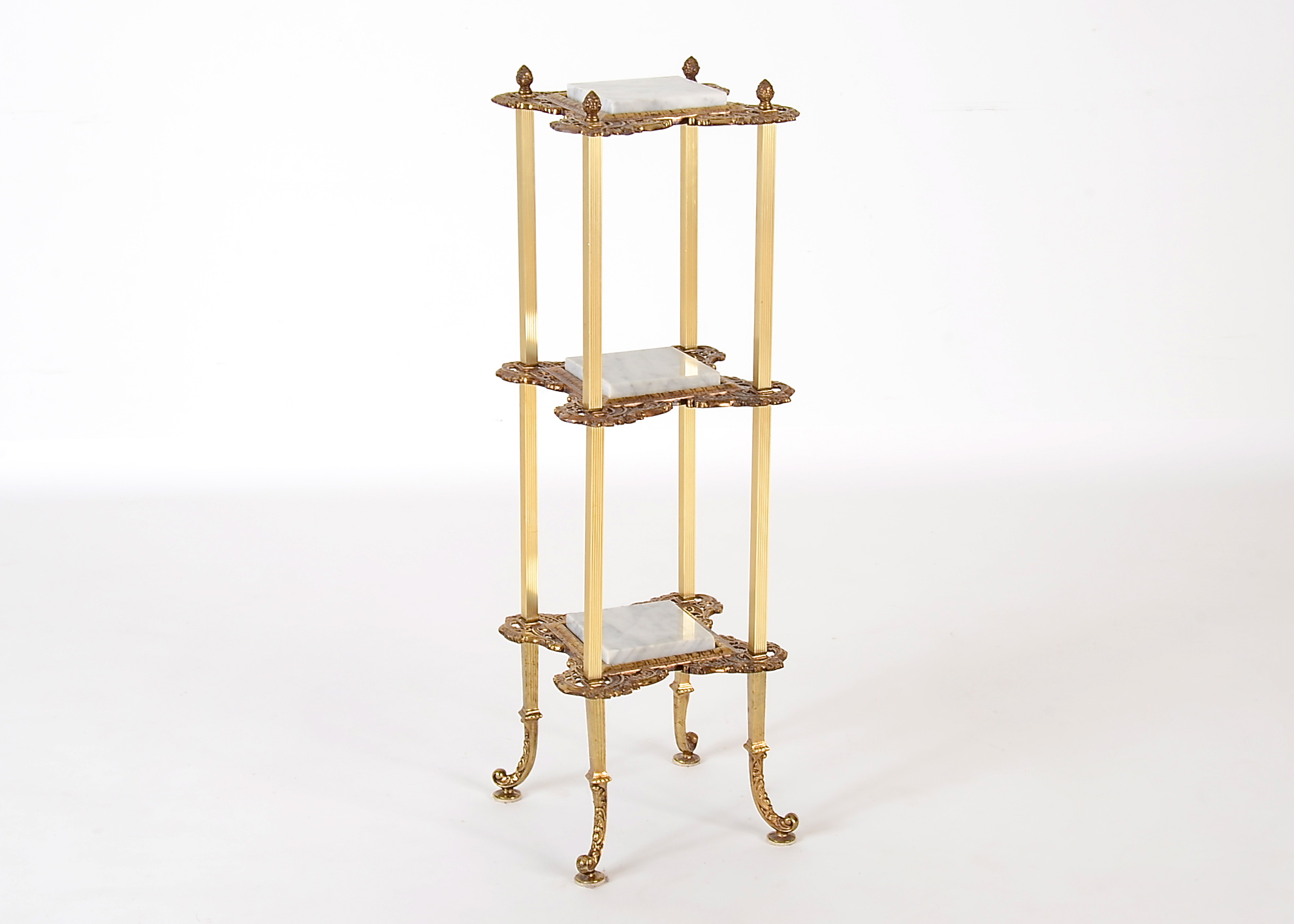 Rococo Revival Style Tiered Plant Stand