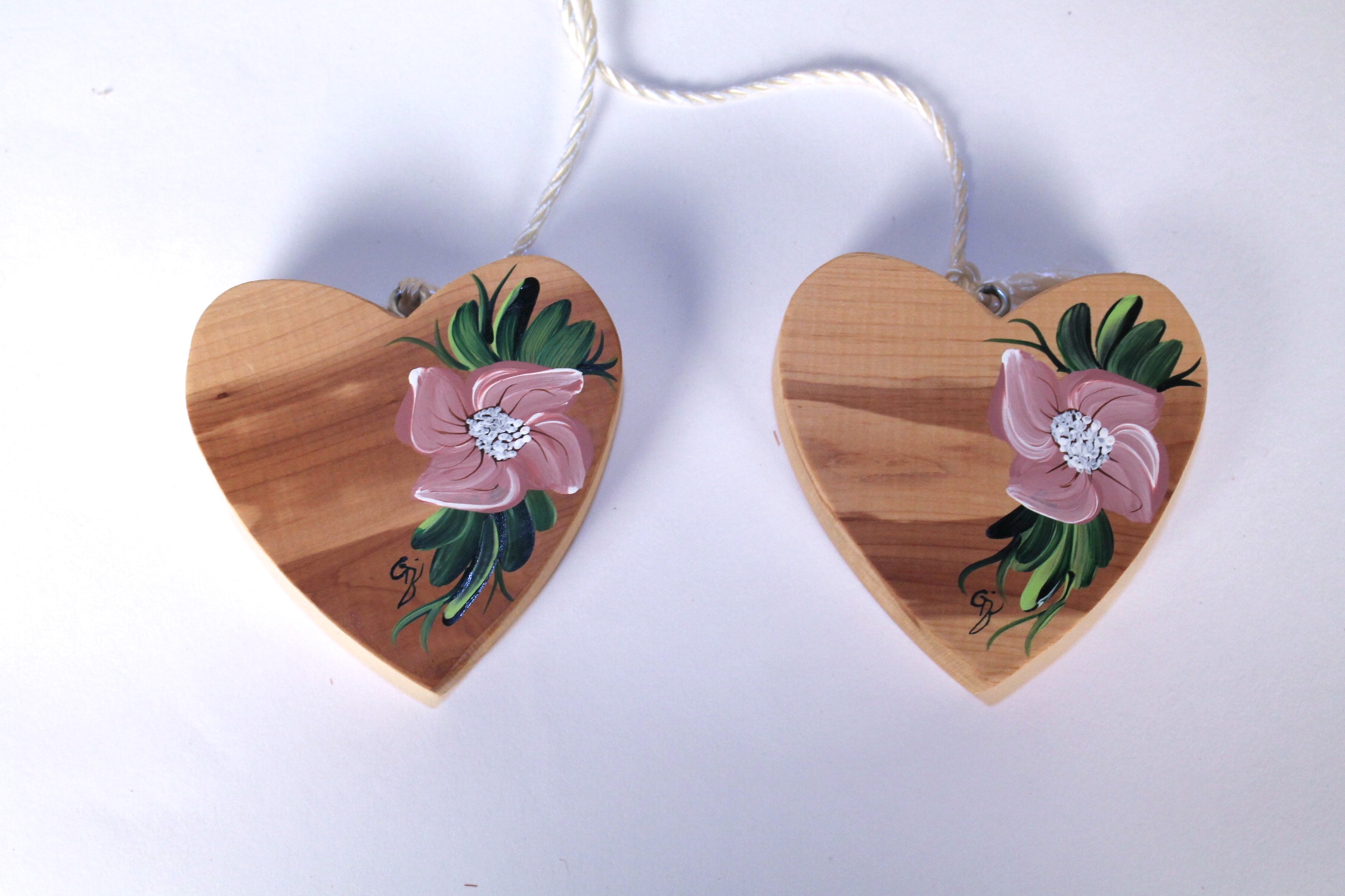 Vintage Woven Wood Picnic Basket and Wooden Decorative Items  