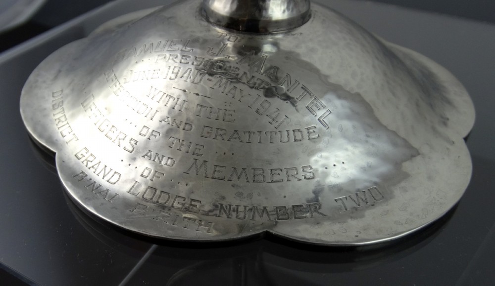 Vintage Sterling Silver Menorah Arts and Crafts Style