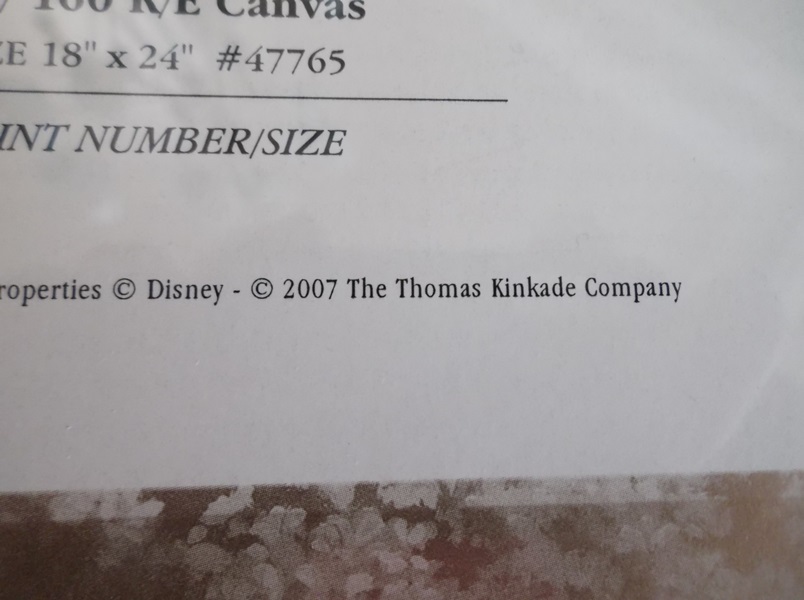 A New Day at the Cinderella Castle Thomas Kinkade Print on Canvas