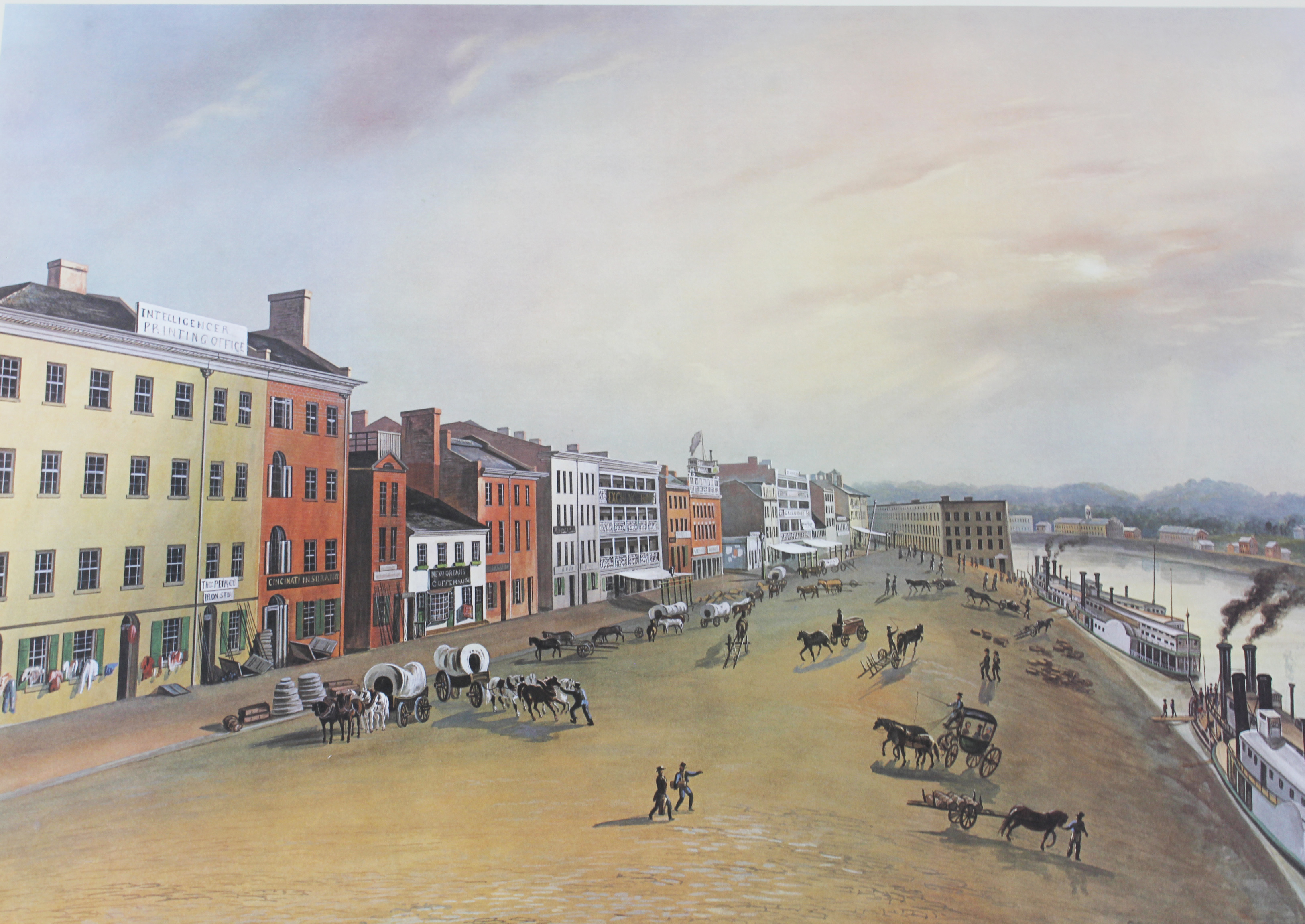 Limited Edition Print by John Caspar Wild "Public Landing" 