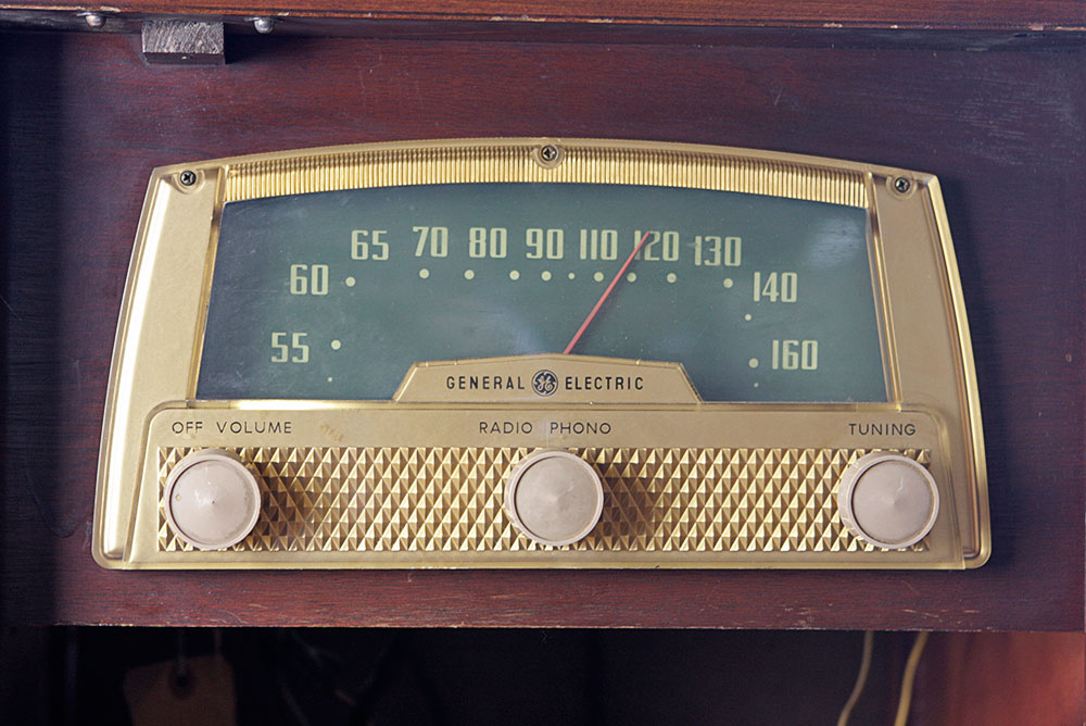 Vintage GE Radio-Phonograph Combination Cabinet