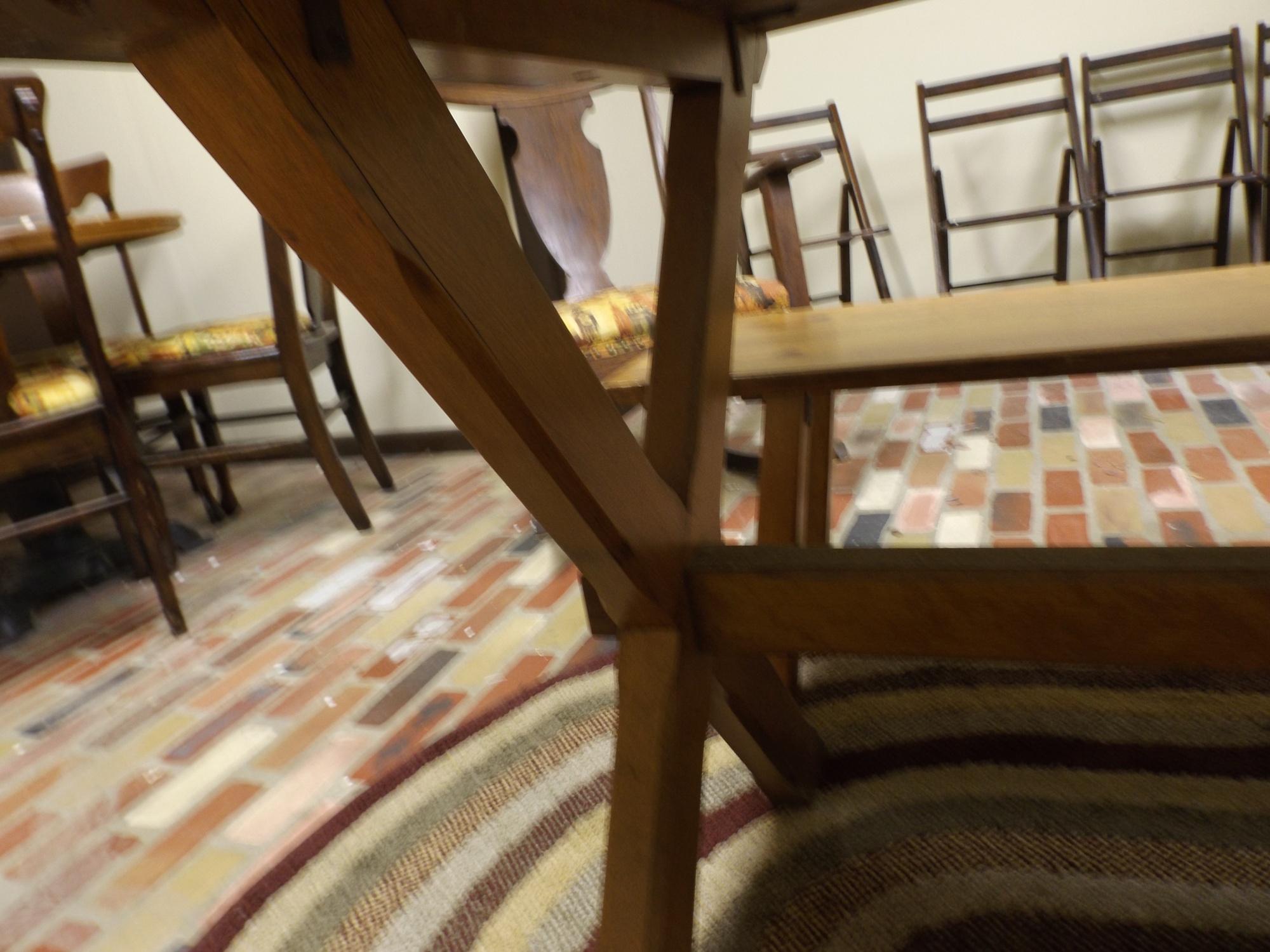 Colonial Style Tavern Table and Benches