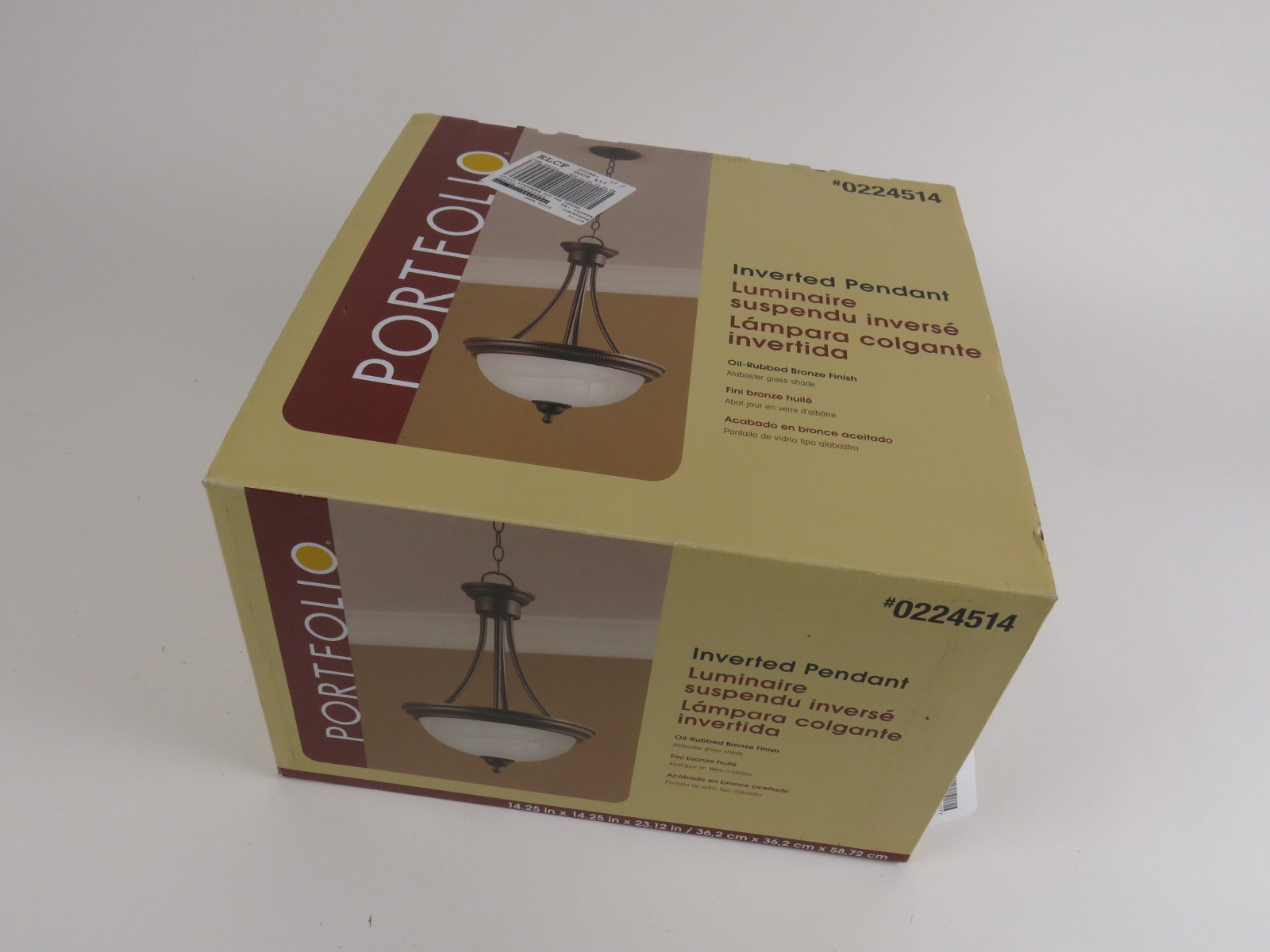 Oil-Rubbed Bronze Ceiling Light with Alabaster Glass Shade