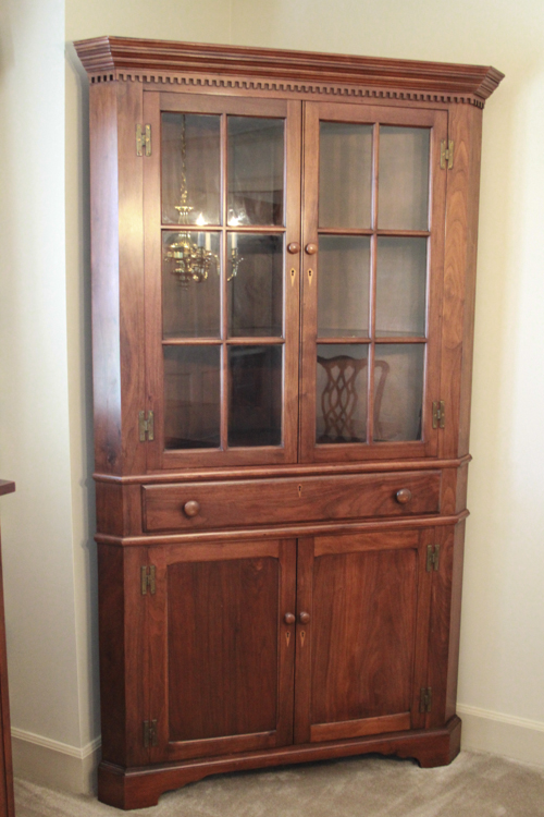Benbow Needham Walnut Corner Cabinet