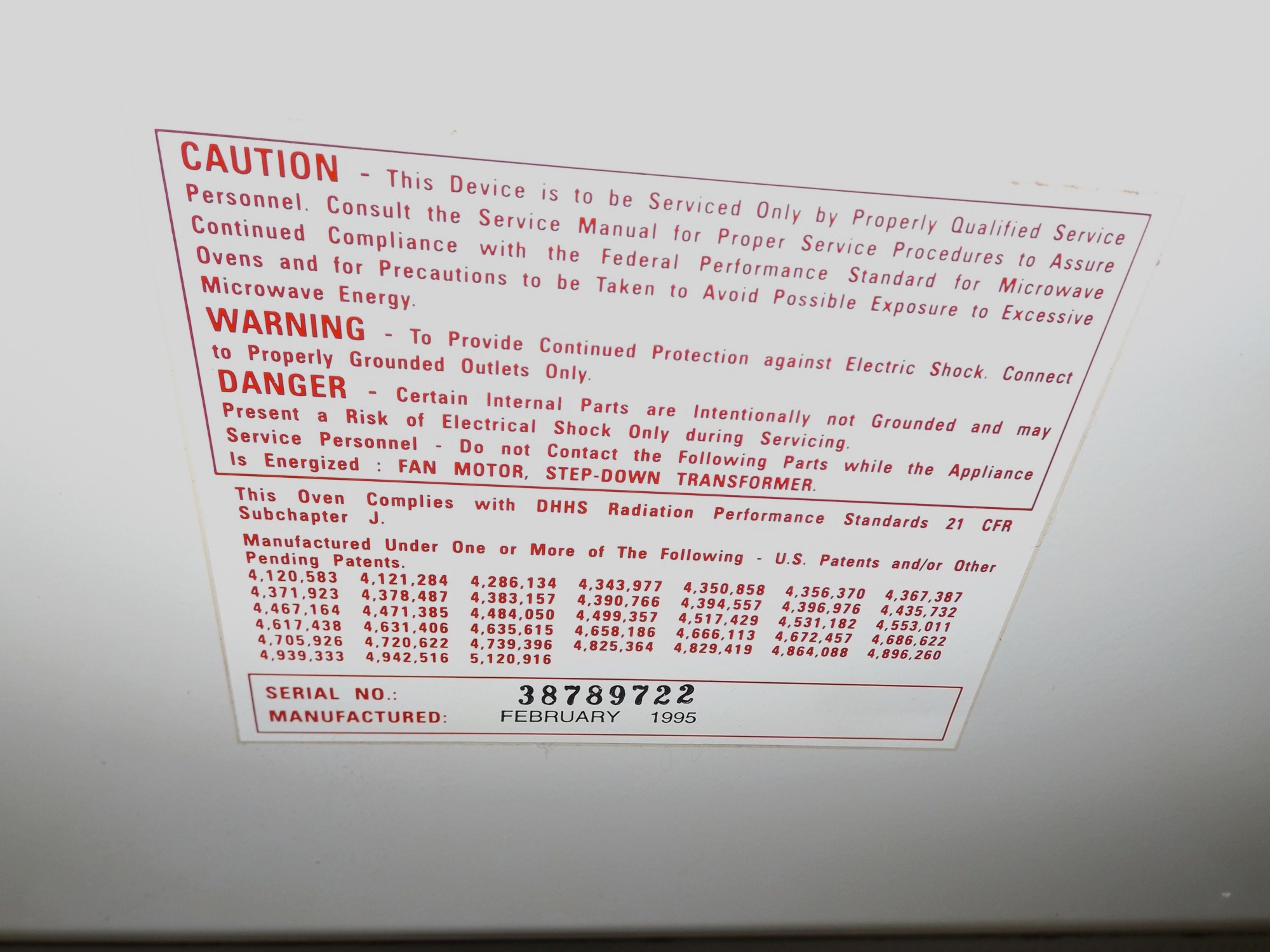 Sanyo Microwave Oven