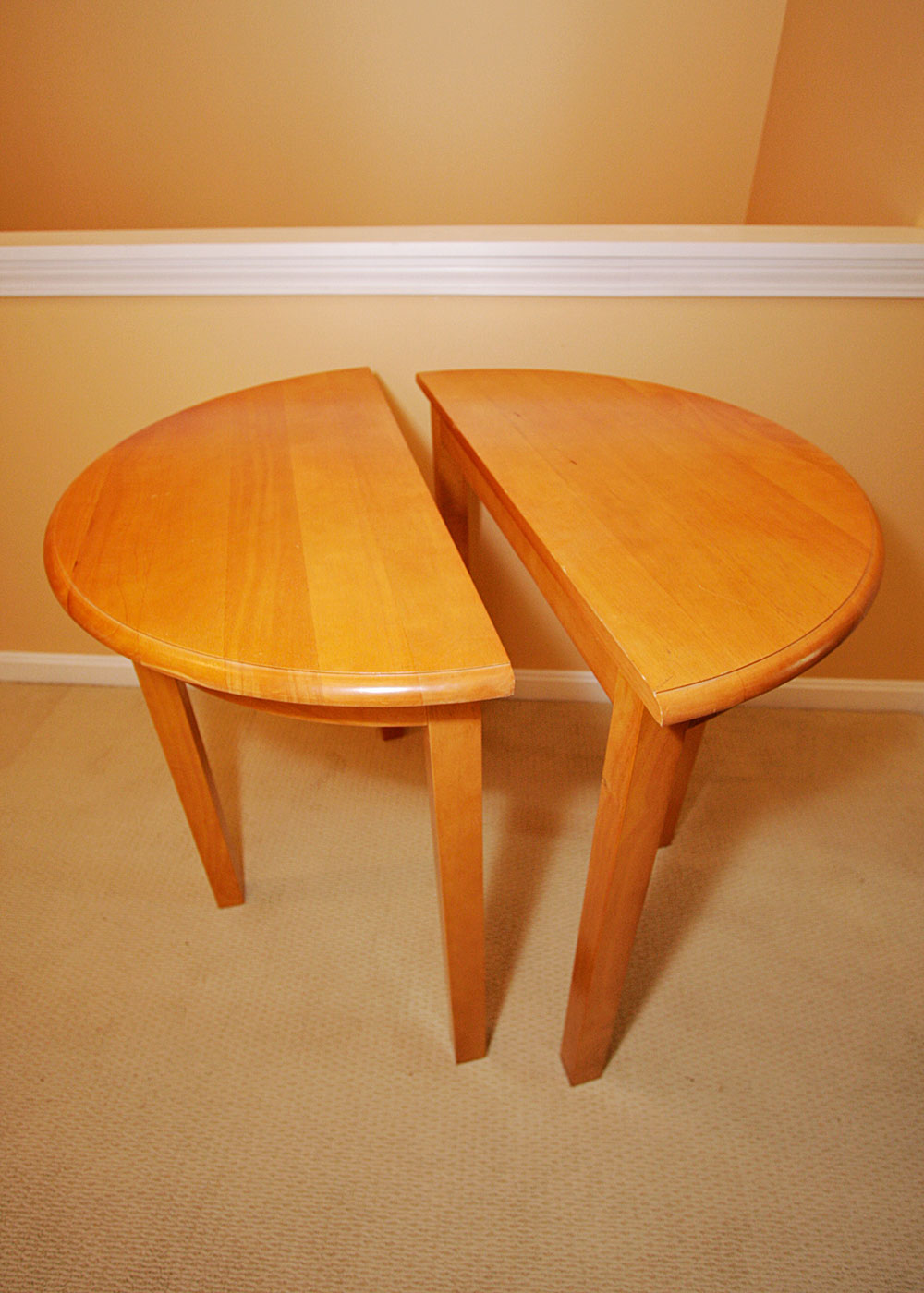 Pair of Half Moon Console Tables