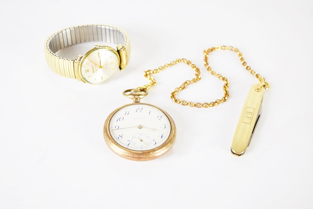 Vintage Gold Filled Timepieces and Pocket Knife