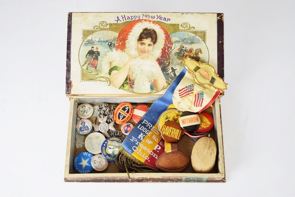 A Fabulous Vintage Lodge Medal and Various High School Pins 