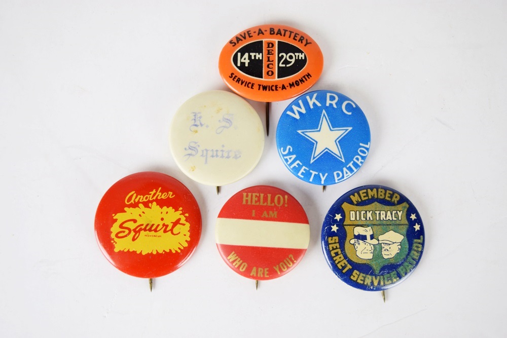 A Fabulous Vintage Lodge Medal and Various High School Pins 