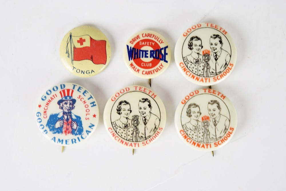 A Fabulous Vintage Lodge Medal and Various High School Pins 