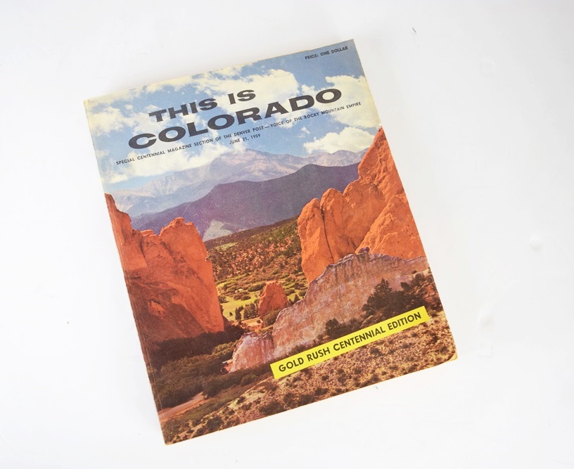 Vintage Suitcase Filled with Travel Brochures, Many From 1930s