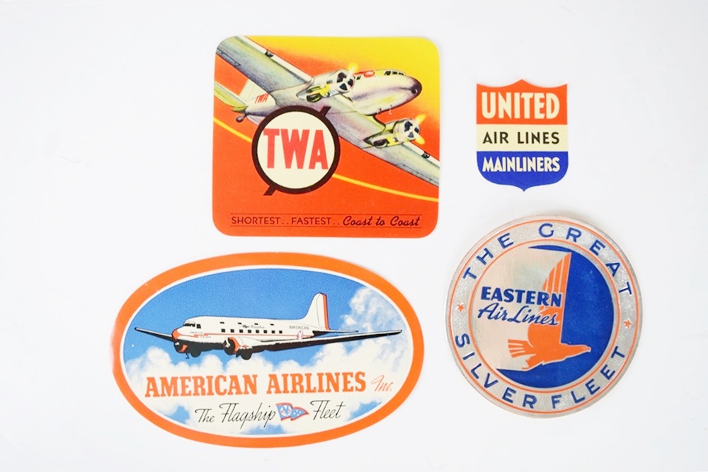Vintage Suitcase Filled with Travel Brochures, Many From 1930s